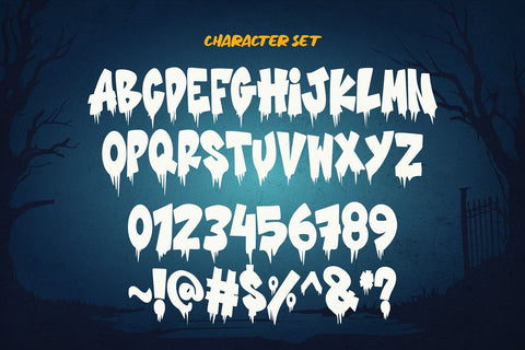 Melted Ghost - Special Halloween Font Font Mozzatype 