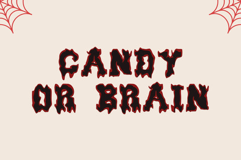 Melted Scholar – Drip Varsity Font with Bold Halloween Flair Font Dm Letter Studio 