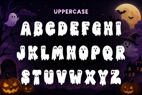 Meltie Ghost - Halloween Font Font AnningArts Design 