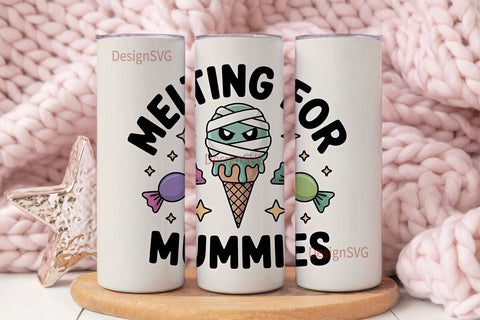 Melting for Mummies 20oz Tumbler Wrap Sublimation DesignSVG 