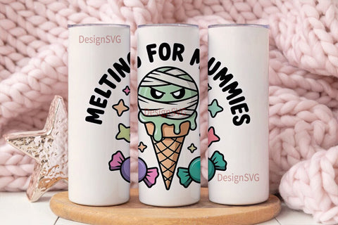 Melting for Mummies 20oz Tumbler Wrap Sublimation DesignSVG 