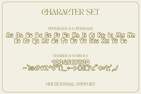 Meltipop Outline Font Font Dm Letter Studio 