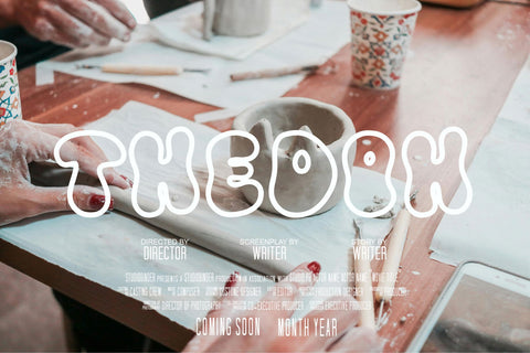 Meltipop Outline Font Font Dm Letter Studio 