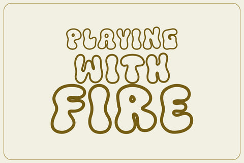 Meltipop Outline Font Font Dm Letter Studio 