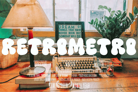 Meltipop Retro Font Font Dm Letter Studio 