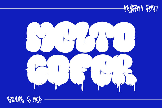 Melto Gofer – Bubble Graffiti Dripping Throw Up Font Mozzatype 