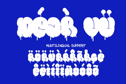 Melto Gofer – Bubble Graffiti Dripping Throw Up Font Mozzatype 