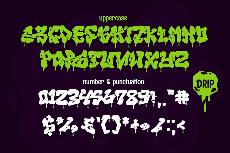 Melttrax – Urban Graffiti Font with Dripping Style | Halloween Font ...