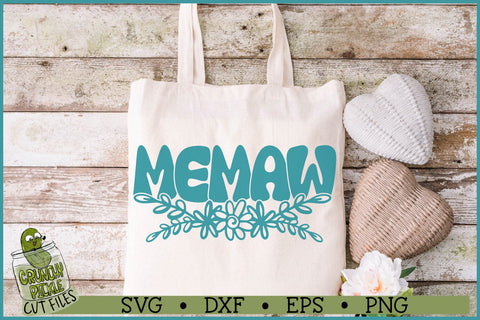 Memaw Flowers SVG File SVG Crunchy Pickle 
