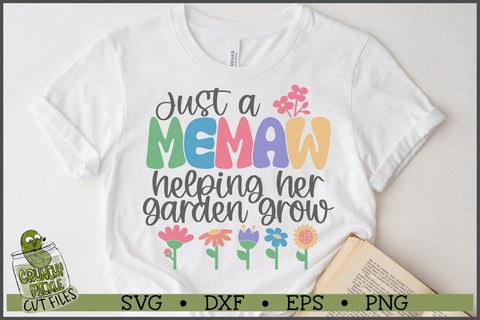 Memaw Helping Her Garden Grow SVG File SVG Crunchy Pickle 