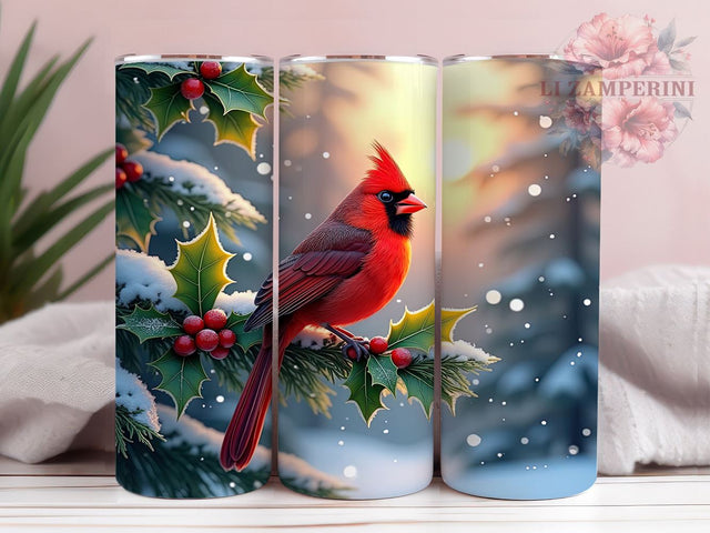 Memorial Cardinal Tumbler Wrap, Cardinal Tumbler, Memorial Design, 20oz Wrap, Sublimation Design, In Loving Memory Cup, Sympathy Gift, Nature Drinkware Sublimation Li Zamperini 