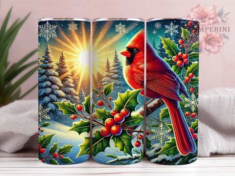 Memorial Cardinal Tumbler Wrap, Cardinal Tumbler, Memorial Design, 20oz Wrap, Sublimation Design, In Loving Memory Cup, Sympathy Gift, Nature Drinkware Sublimation Li Zamperini 
