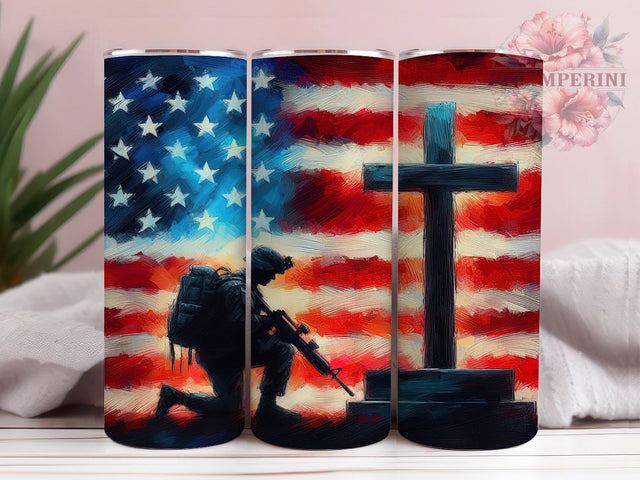 Memorial Day Patriotic Tribute Tumbler, Red White Blue Tumbler, Patriotic Sublimation Design, 4th Of July Tumbler Wrap, USA Flag Tumbler Wrap, America Pride Tumbler Sublimation Li Zamperini 