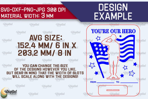 Memorial Day Pop Up Cards SVG Bundle. Laser Card Patriotic Appreciation SVG Evgenyia Guschina 