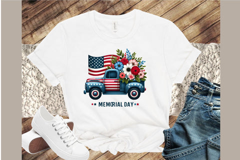 Memorial Day Truck Clipart Sublimation designartist 