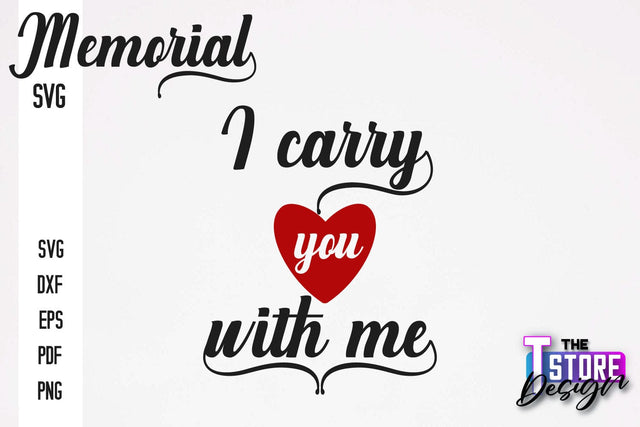 Memorial SVG Design | Quotes Design | Always with Us | SVG Print v.1 Sublimation The T Store Design 