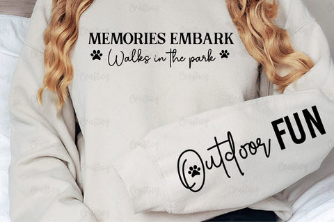 Memories embark Walks in the park Sleeve SVG Design SVG Designangry 