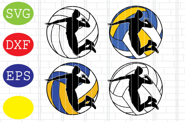 Men Volleyball Player Svg, Volleyball Cut Files, Game Day Svg, Jpg, Eps, Dxf Files SVG DigitalSvgFiles 