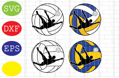 Men Volleyball Player Svg, Volleyball Cut Files, Volleyball Svg, Game Day Svg, Jpg, Eps, Dxf Files SVG DigitalSvgFiles 