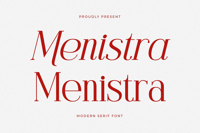 Menistra - Modern Serif Font Font Letterena Studios 