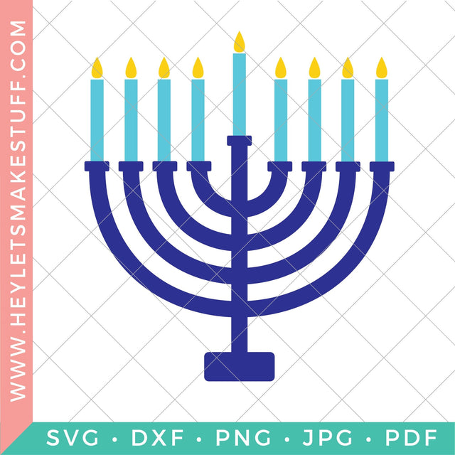 Menorah Icon SVG Hey Let's Make Stuff 