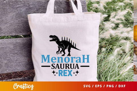 Menorah saurus rex Svg Design SVG Designangry 