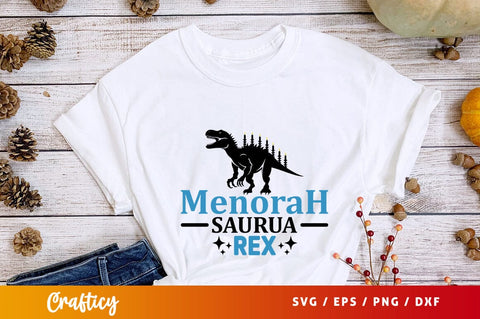 Menorah saurus rex Svg Design SVG Designangry 