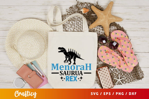 Menorah saurus rex Svg Design SVG Designangry 