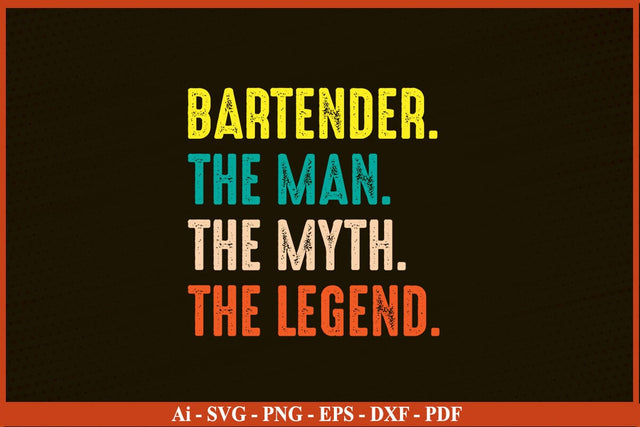 Mens Funny Bartender t-shirt Bartender SVG PNG Craft Cut File SVG SVG Print File 