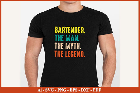 Mens Funny Bartender t-shirt Bartender SVG PNG Craft Cut File SVG SVG Print File 