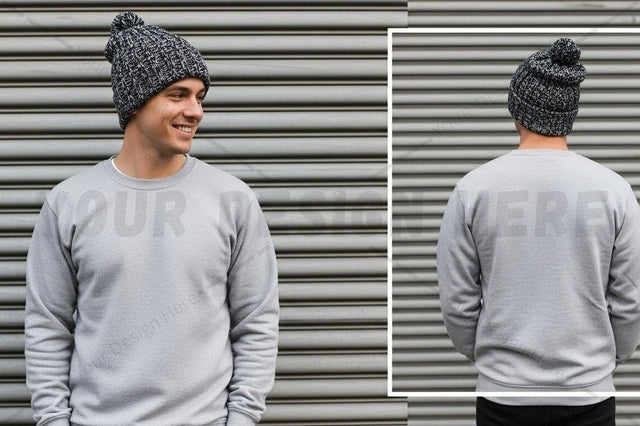 Men's grey t-shirt mockup design Mock Up Photo Designangry 