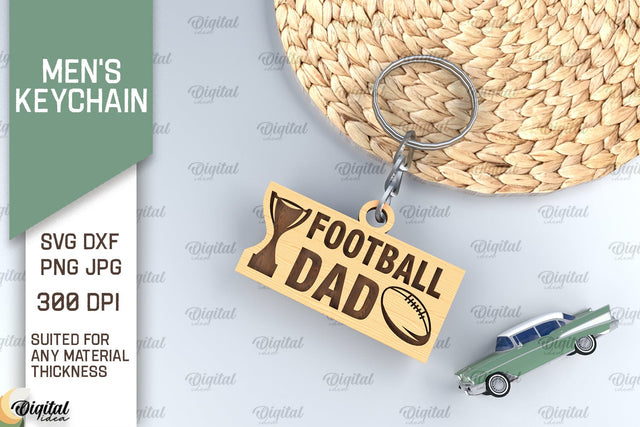 Men's Keychain SVG. Father's Day Keychain Laser Cut SVG Evgenyia Guschina 