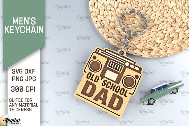 Men's Keychain SVG. Father's Day Keychain Laser Cut SVG Evgenyia Guschina 