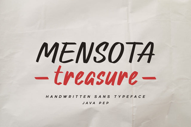 Mensota treasure / Handwritten sans Font Javapep 