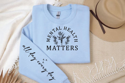 Mental health malters Sleeve SVG Design SVG Designangry 