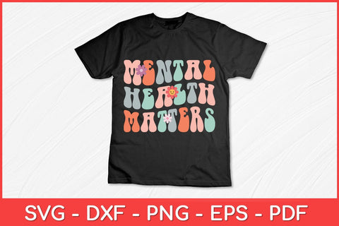Mental Health Matters Groovy Psychologist Therapy Squad Svg File SVG artprintfile 