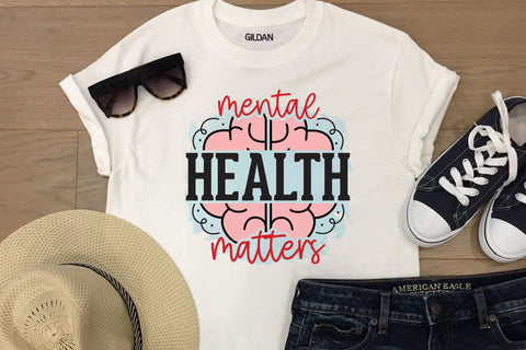 Mental Health Matters Sublimation PNG Sublimation CraftLabSVG 