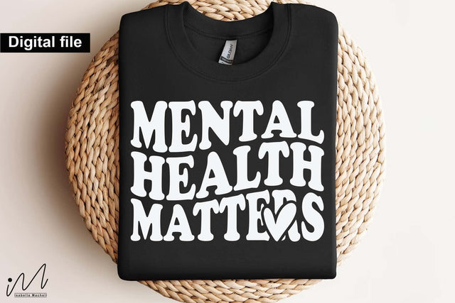 Mental Health Matters SVG, Awareness Quote, Self-Care Design, Digital Download SVG Isabella Machell 