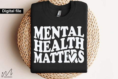 Mental Health Matters SVG, Awareness Quote, Self-Care Design, Digital Download SVG Isabella Machell 
