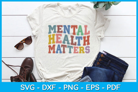 Mental Health Matters SVG PNG PDF Cut File SVG Creativedesigntee 