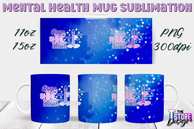 Mental Health Mug PNG Sublimation | Coffee 11 Oz | 15 Oz Mug Sublimation v.2 Sublimation The T Store Design 