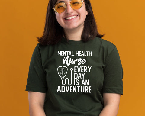 Mental Health Nurse Every Day is an Adventure svg, Mental health svg, Nursing svg, Mental Medical svg, Nurse dxf, Cut files for Cricut SVG DesignDestine 