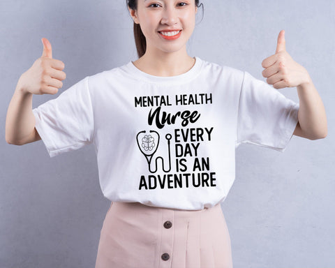 Mental Health Nurse Every Day is an Adventure svg, Mental health svg, Nursing svg, Mental Medical svg, Nurse dxf, Cut files for Cricut SVG DesignDestine 