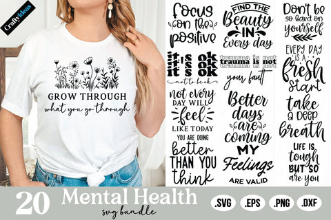 Mental Health SVG Bundle SVG Crafty Ideas 