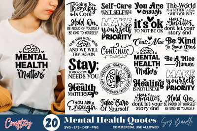 Mental Health SVG Bundle SVG Designangry 