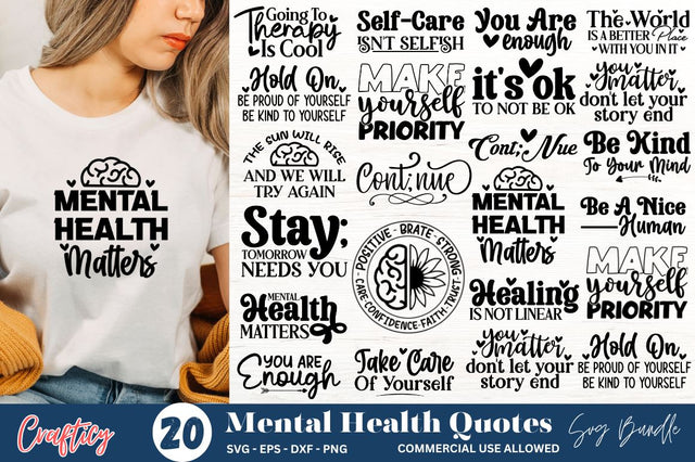 Mental Health SVG Bundle SVG Designangry 