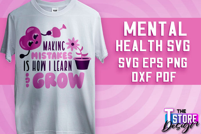 Mental Health SVG | Motivational Quotes Design | Funny SVG v.1 SVG The T Store Design 