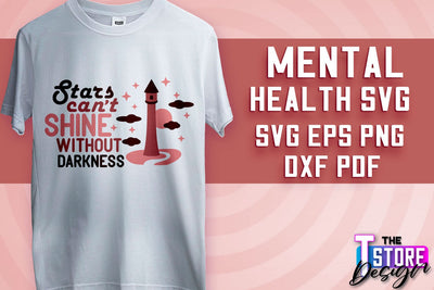Mental Health SVG | Motivational Quotes Design | Funny SVG v.2 SVG The T Store Design 