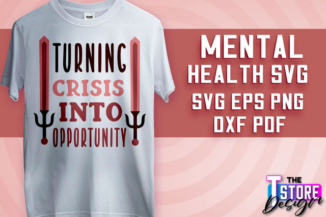 Mental Health SVG | Motivational Quotes Design | Funny SVG v.2 SVG The T Store Design 