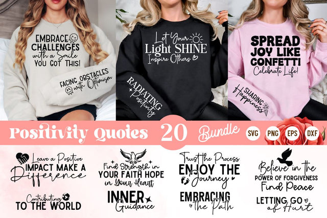 Mental Health Svg, Positivity Quotes Sleeve SVG Bundle , SVG Regulrcrative 